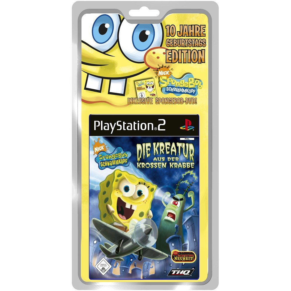 SpongeBob Schwammkopf - Kreatur aus der krossen Krabbe - 10 Jahre Geburtstags Edition PlayStation 2