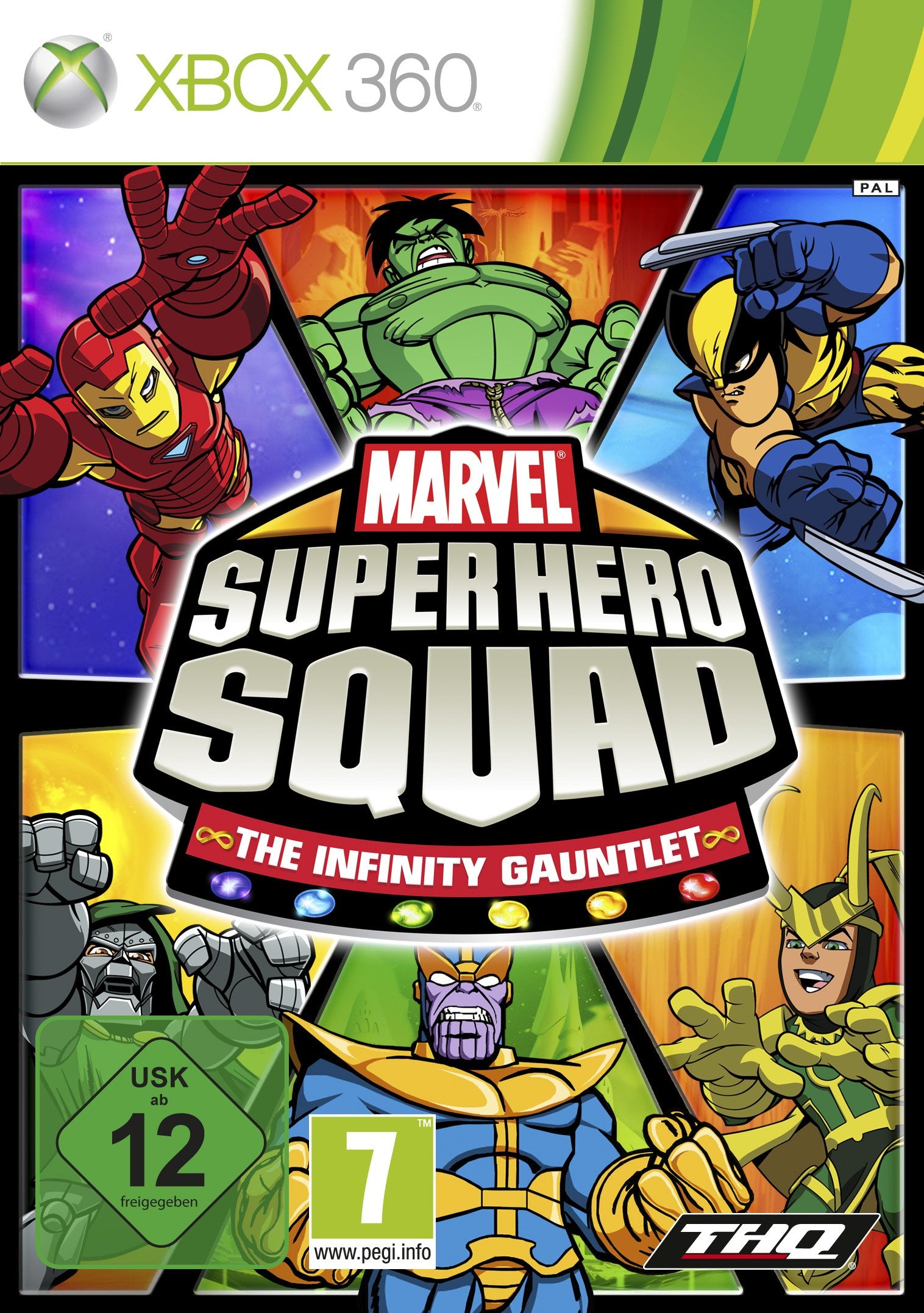 Marvel Super Hero Squad, The Infinity Gauntlet, Xbox360-DVD Xbox 360