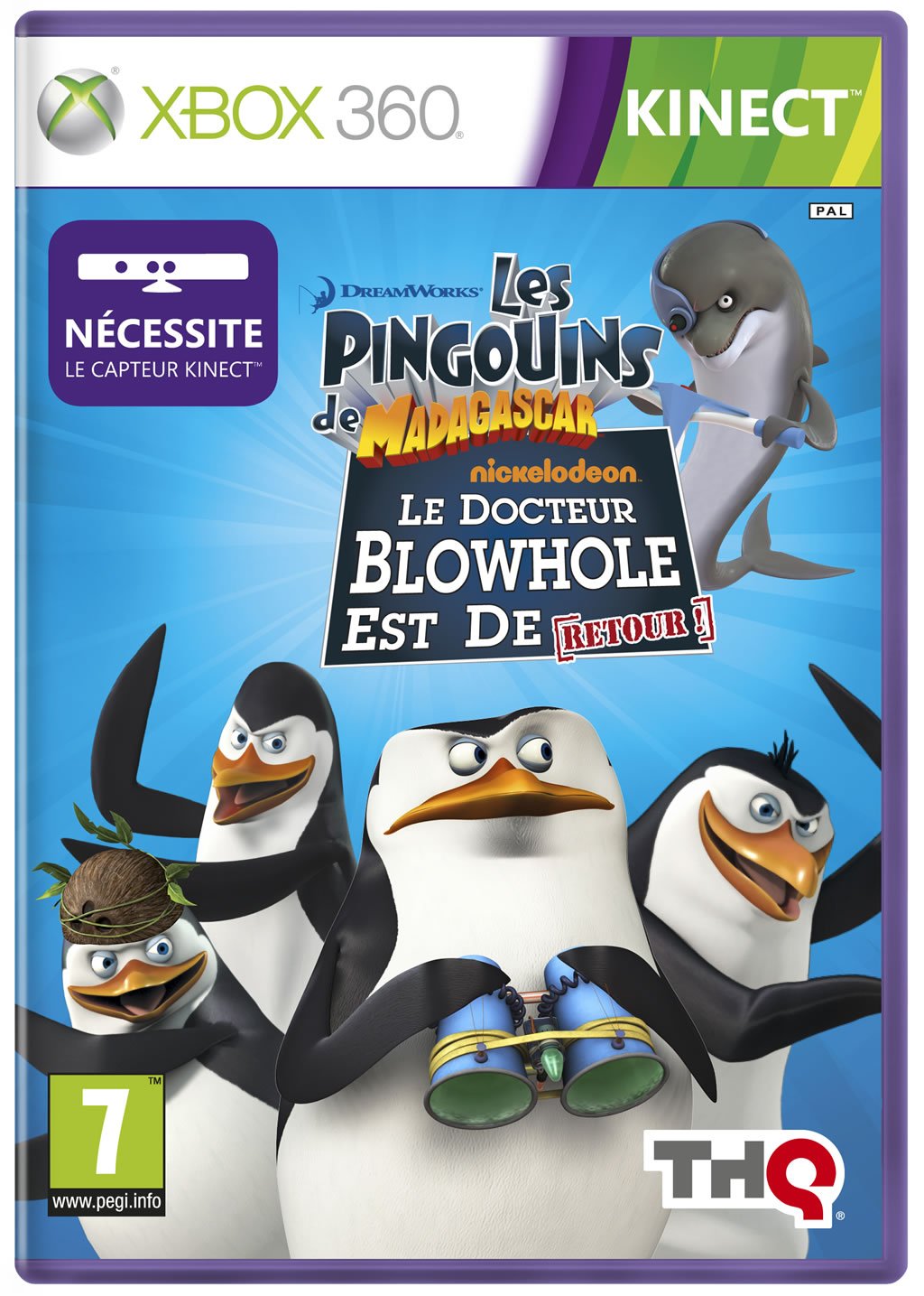 Les pingouins de Madagascar : le docteur Blowhole est de retour (jeu Kinect) game