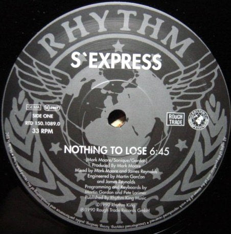 Nothing to lose (6:45min., 1990, b/w 'Find time to be yourself ') / Vinyl Maxi Single Music