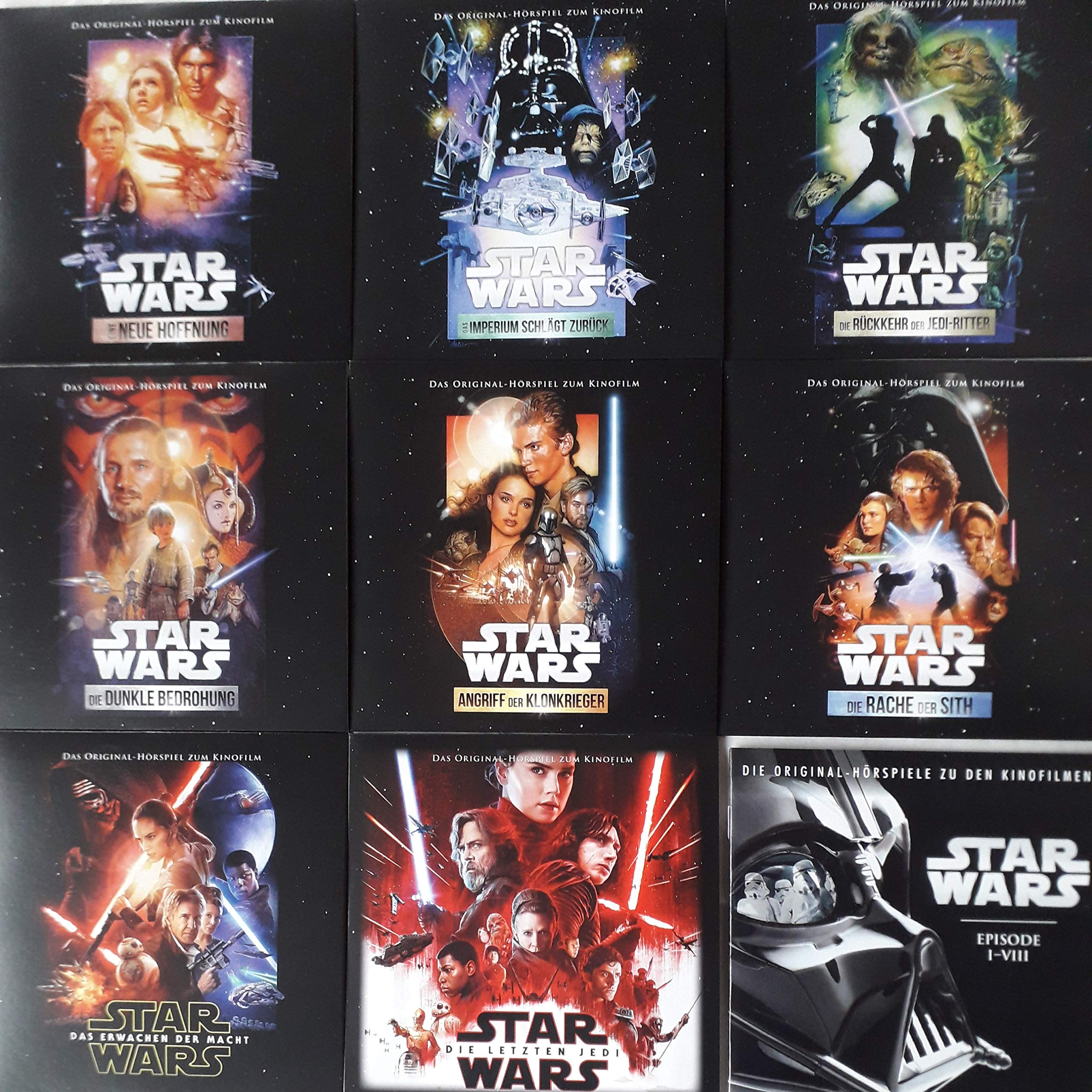 TCM Original-Hörspiele: STAR WARS Episode l – Vlll. BOX: 8 CDs, Booklet Music