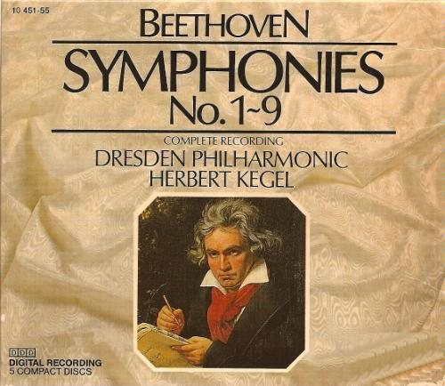 Beethoven Symphonies No. 1-9 Gesamtaufnahme 5 CD-Set Music