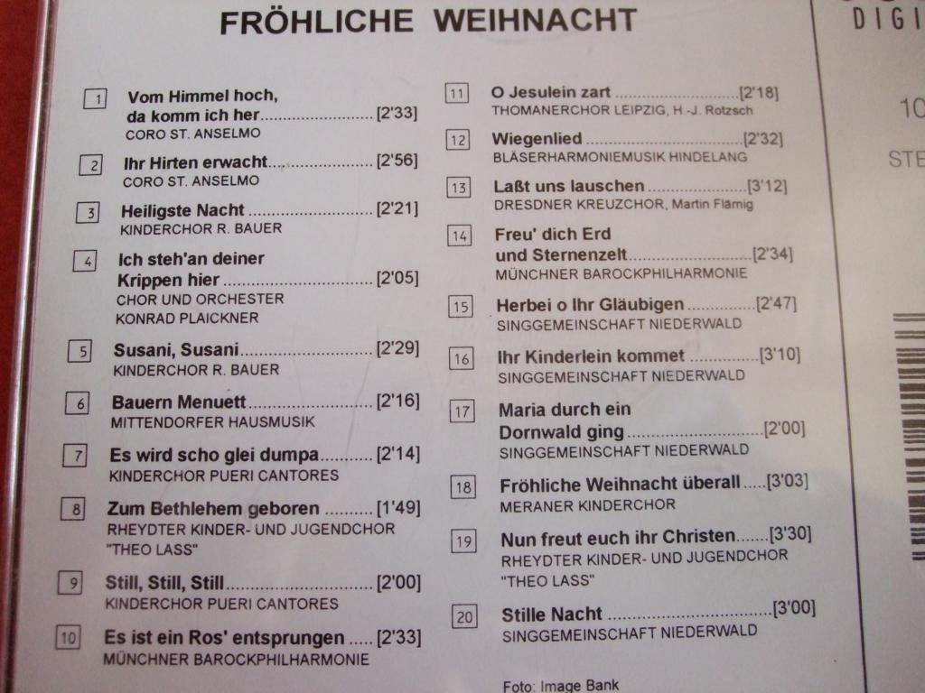 Fröhliche Weihnacht Other music genres