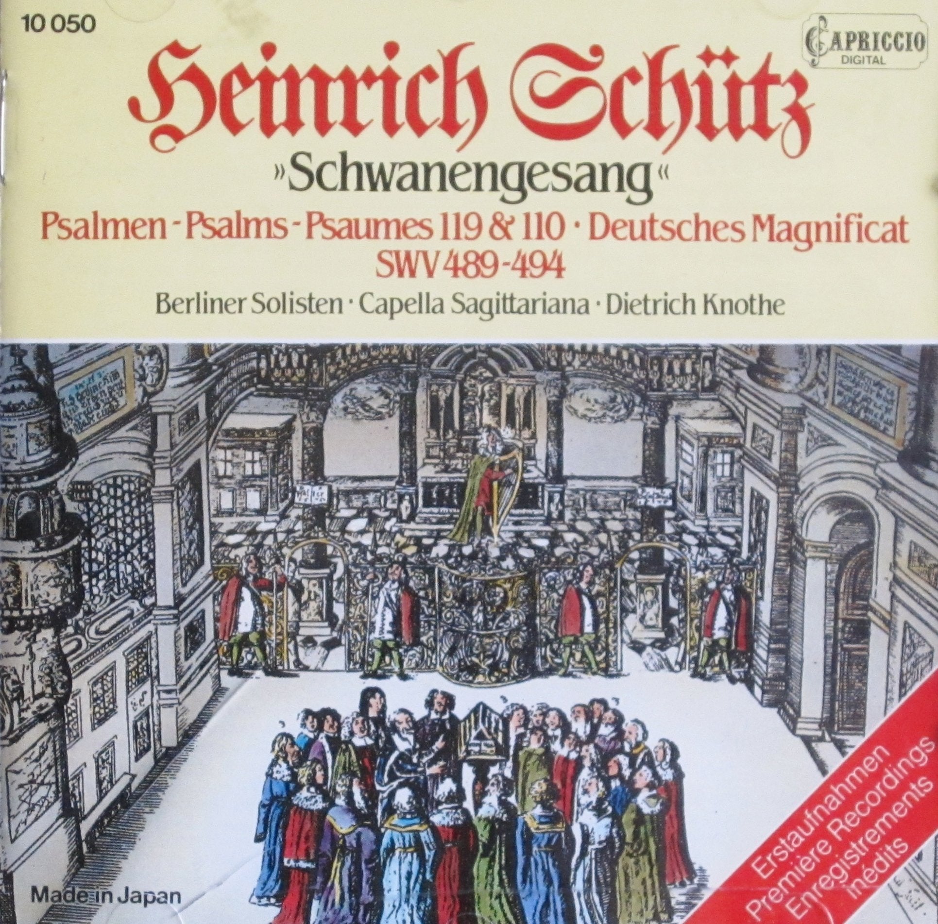 Schütz: Schwanengesang II, SWV 489-494 Music