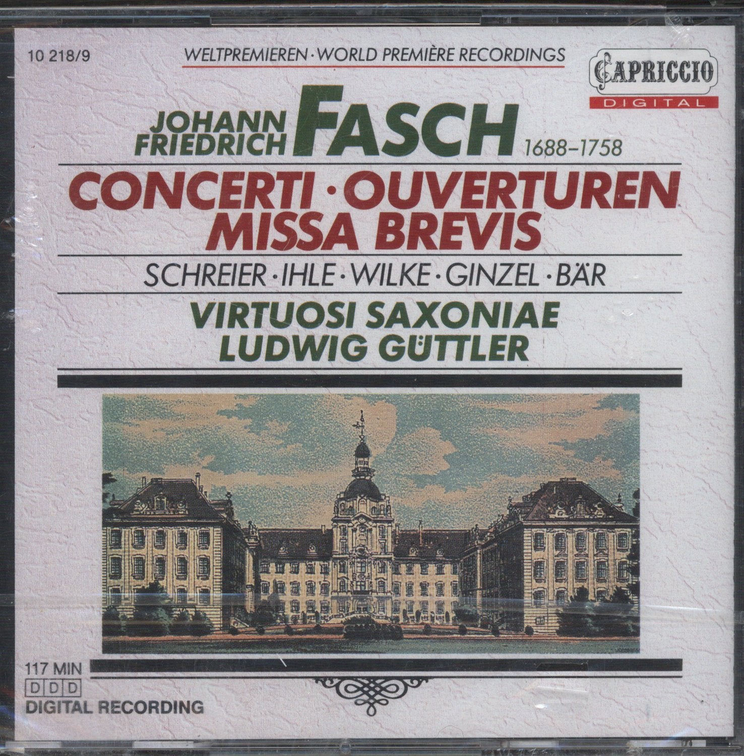 Johann Friedrich Fasch: Concerti, Ouverturen, Missa Brevis Music