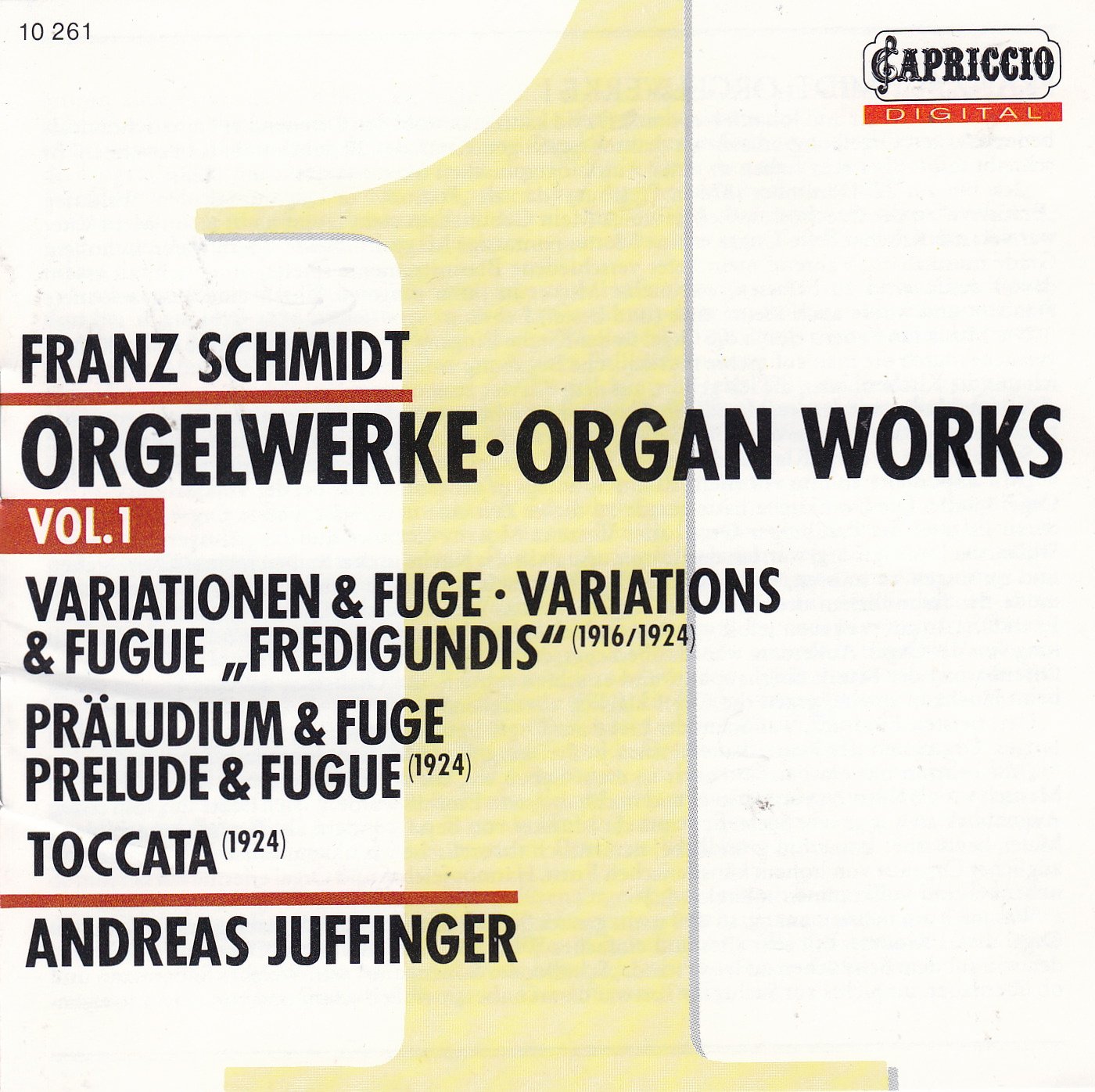 Franz Schmidt - Orgelwerke - Vol. 1 Classical