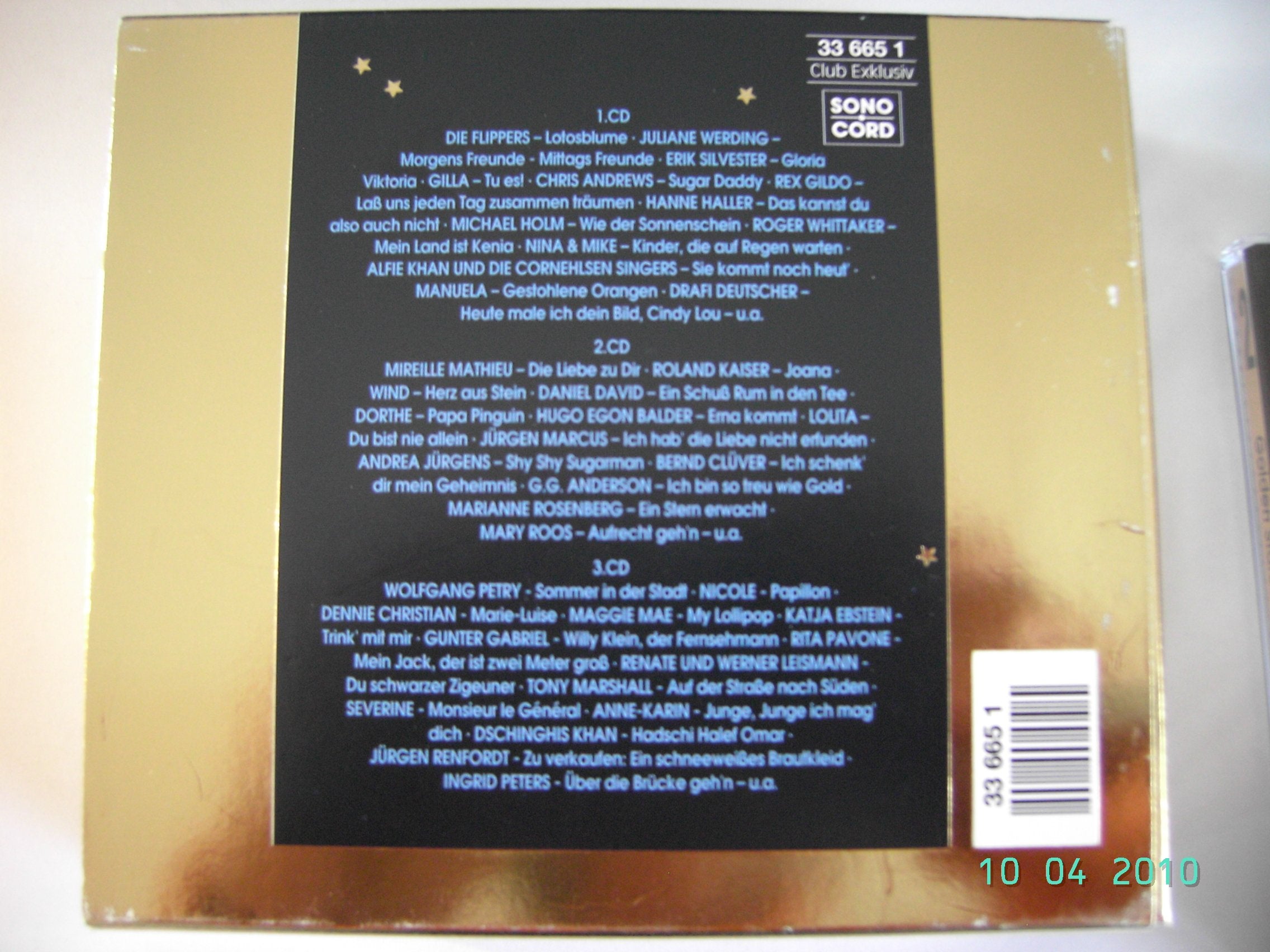Golden Stars: Das Beste ( 3er Boxset) - Werding,Kaiser,Flippers,Gildo,Valaitis,Petry,Marshall,Dschingis Khan,Whittaker,Deutscher,Haller,Jürgens,Anderson,Clüver,Rosenberg,Marcus Music