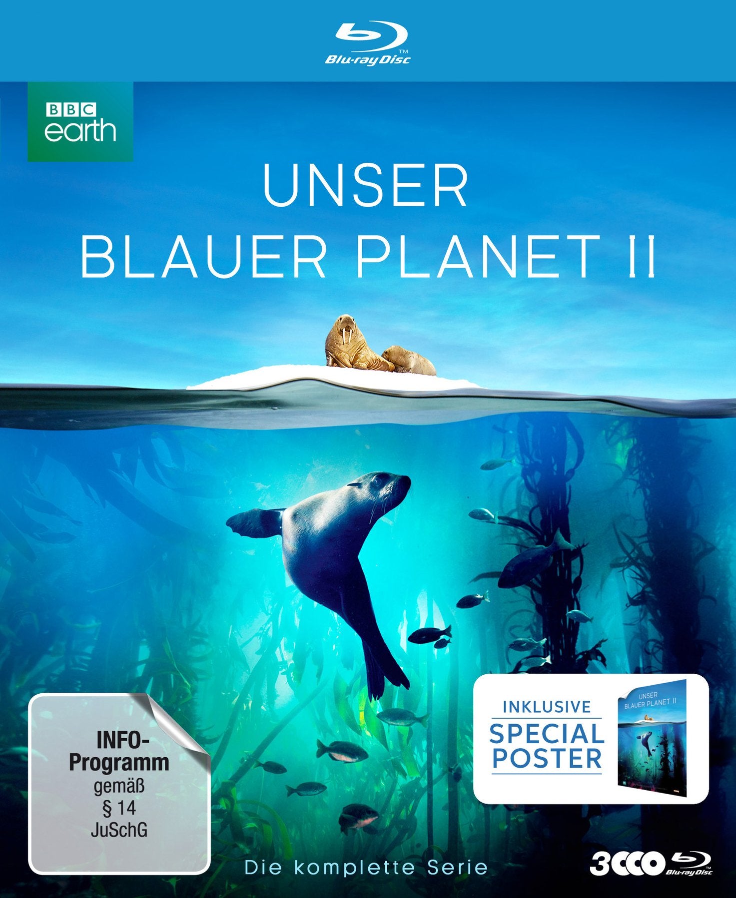 UNSER BLAUER PLANET II - Die komplette ungeschnittene Serie zur ARD-Reihe "Der blaue Planet" (amazon Exklusiv-Version mit Poster) Films