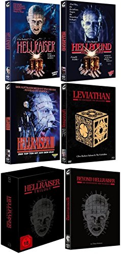 HELLRAISER 1 - 3 Limited Deluxe Mediabook Black Edition im Schuber (8 Disc / 5 x Mediabook) nur 2000 Stk DVD - Blu-ray Films