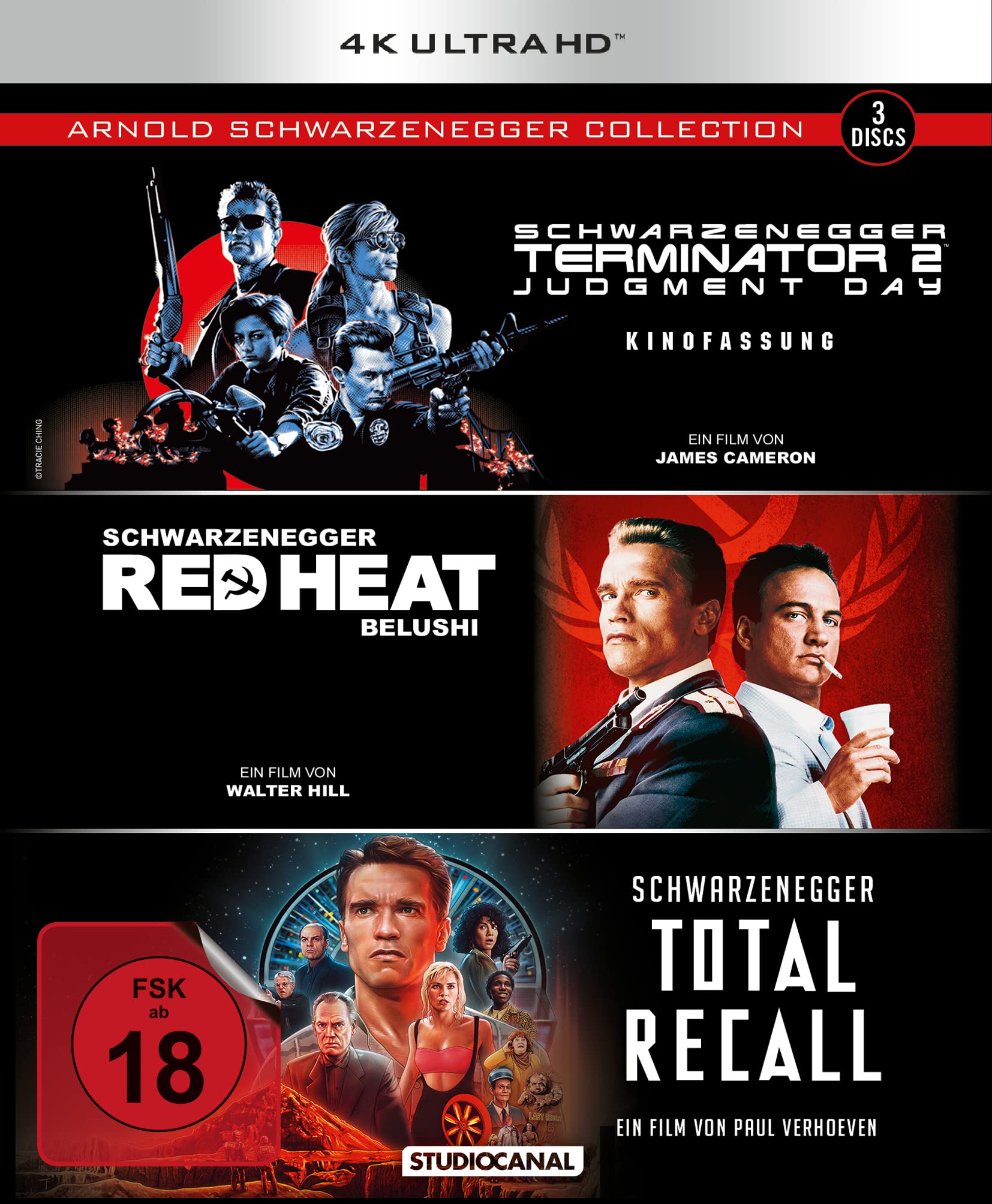 Arnold Schwarzenegger Collection (3 4K Ultra HDs) Films