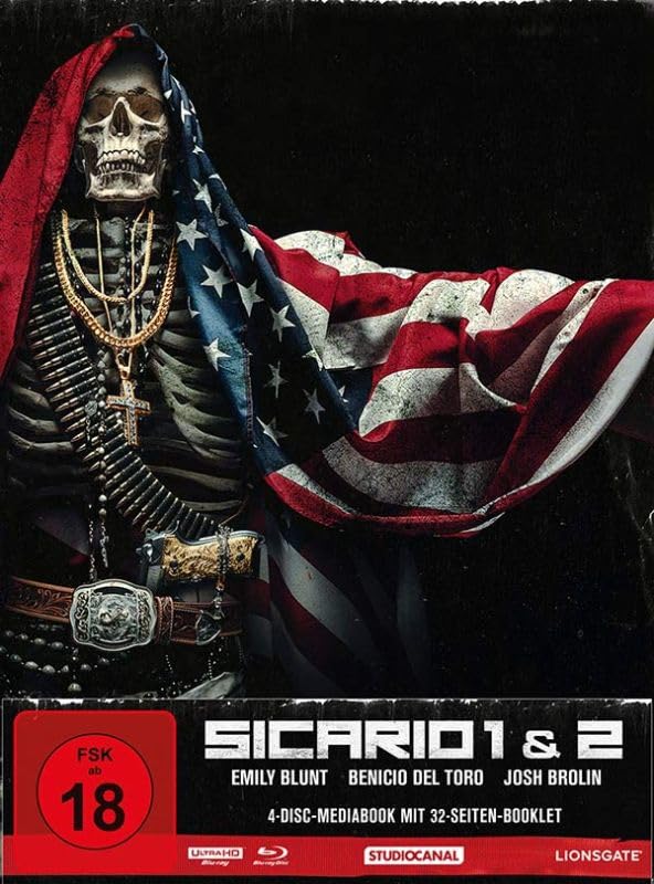 Sicario 1 & 2 - Limited Collector´s Edition Cover B (2 4K UHDs + 2 Blu-rays) Films