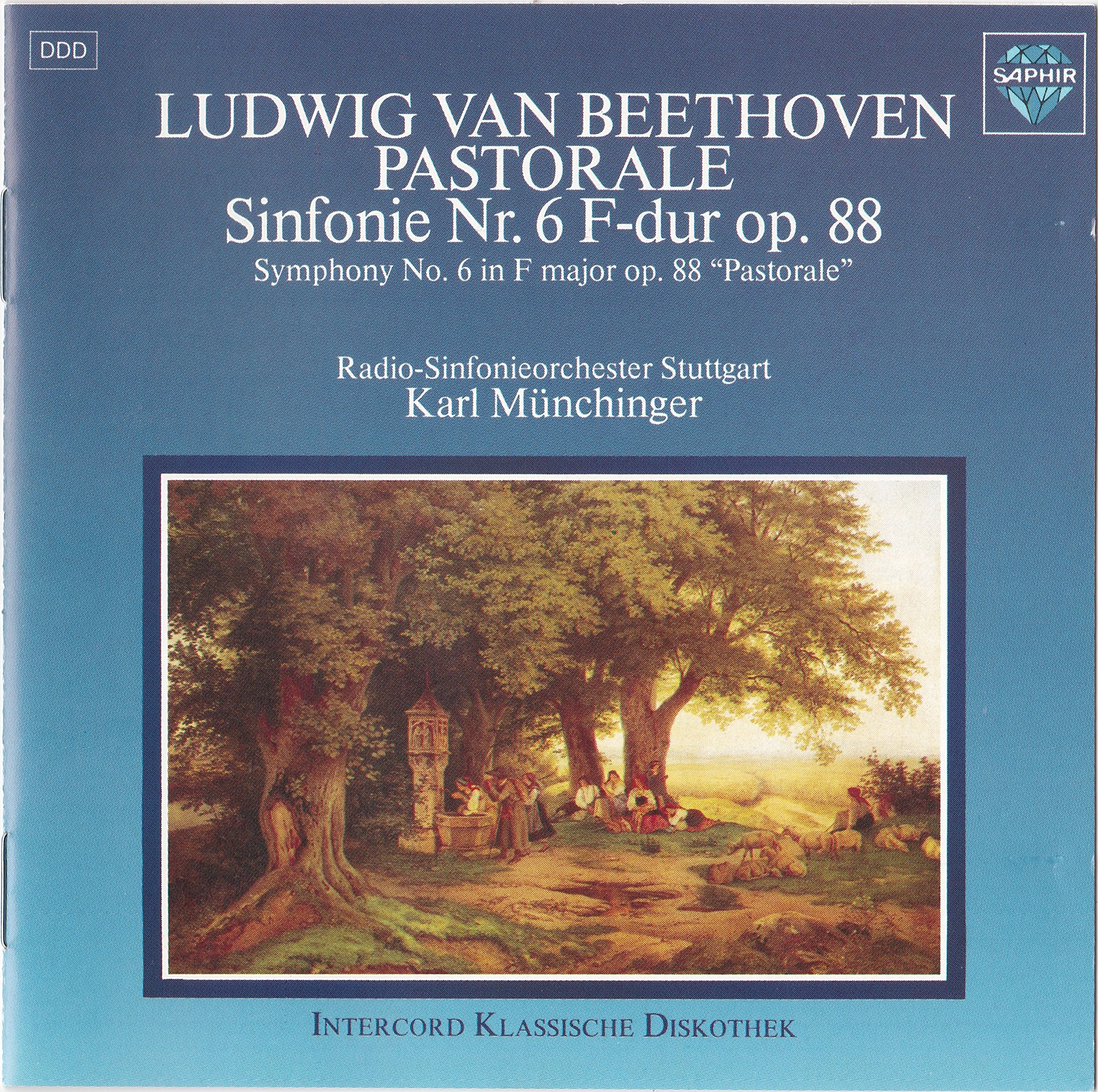 1-CD BEETHOVEN - SINFONIE NR 6 (PASTORALE) - RADIO-SINFONIEORCHESTER STUTTGART / KARL MUNCHINGER Music