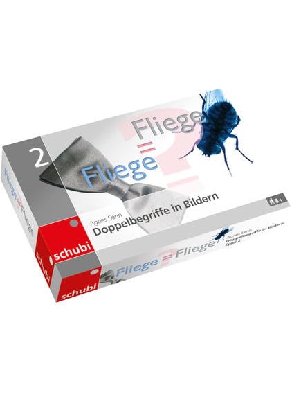 Fliege = Fliege? : SCHUBI Knobelspiel 2, zum Rätseln (SCHUBI Knobelspiele : SCHUBI-Kartenspiele zu Doppelbegriffen in Bildern) book