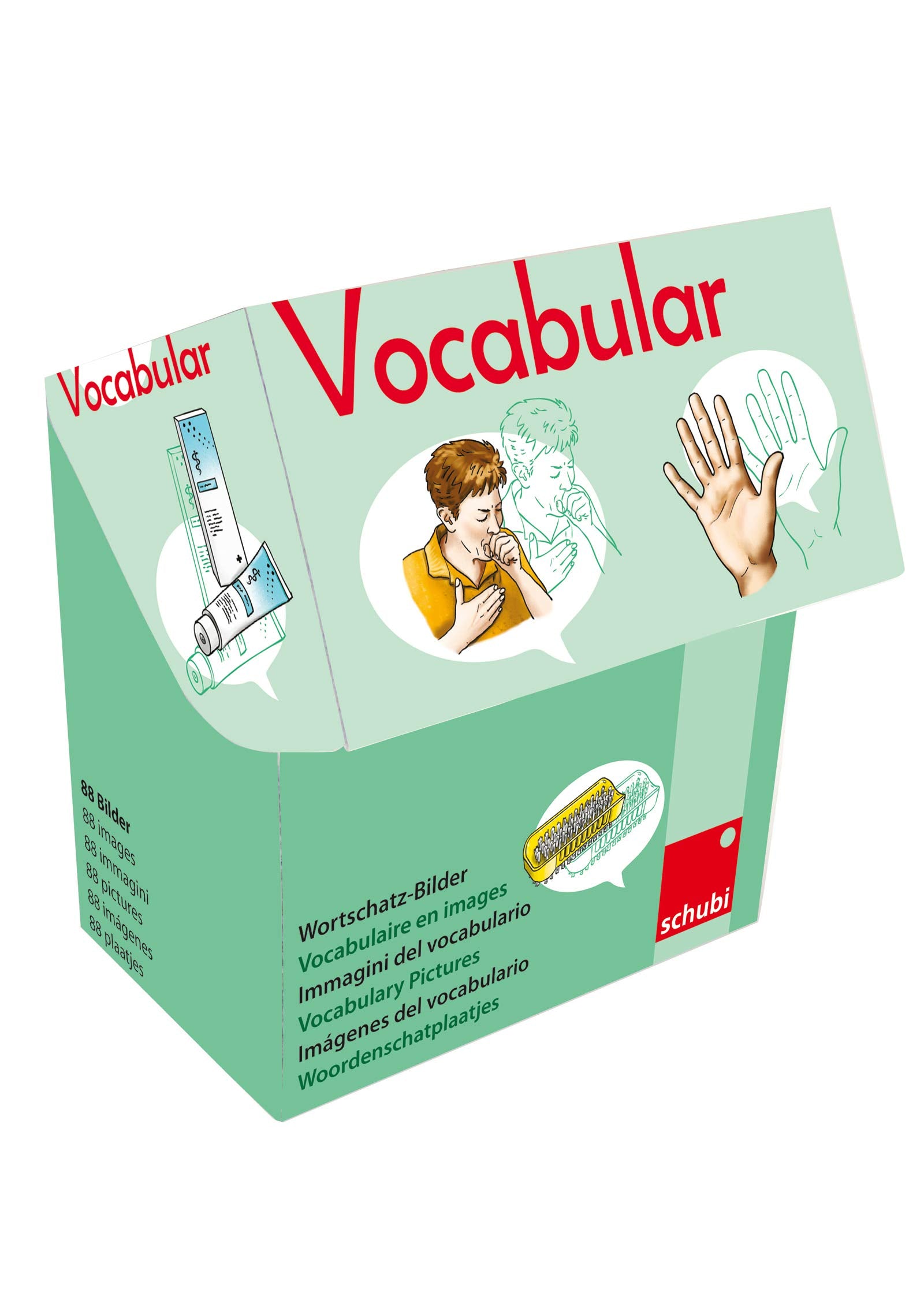Vocabular: Wortschatzbilder Körper, Körperpflege, Gesundheit Study Guides