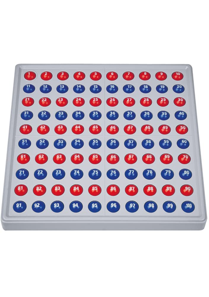 SCHUBI ABACO 100 mit Zahlen: Modell A 10/10 Kugeln (rot/blau) (SCHUBI Abaco 100 mit Zahlen: Die selbstkontrollierende Hundertertafel mit dem genialen Dreh!) book