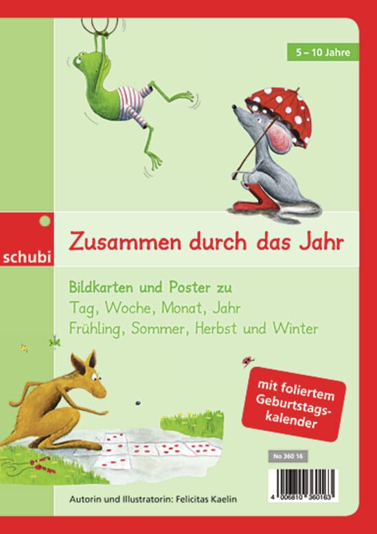 Zusammen durch das Jahr: Bildkarten und Poster zu Tag, Woche, Monat, Jahr, Frühling, Sommer, Herbst und Winter (Klassenkarten) Posters