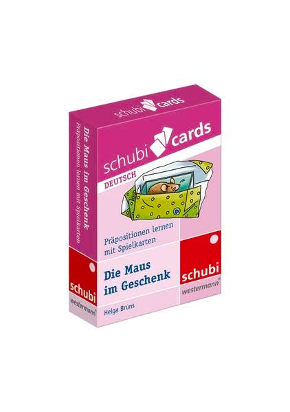 Schubicards: Die Maus im Geschenk Präpositionen lernen mit Spielkarten (Schubicards Wahrnehmung) Study Guides