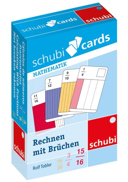 Schubicards: Rechnen mit Brüchen anschaulich und leicht gemacht (Schubicards Mathematik) Study Guides