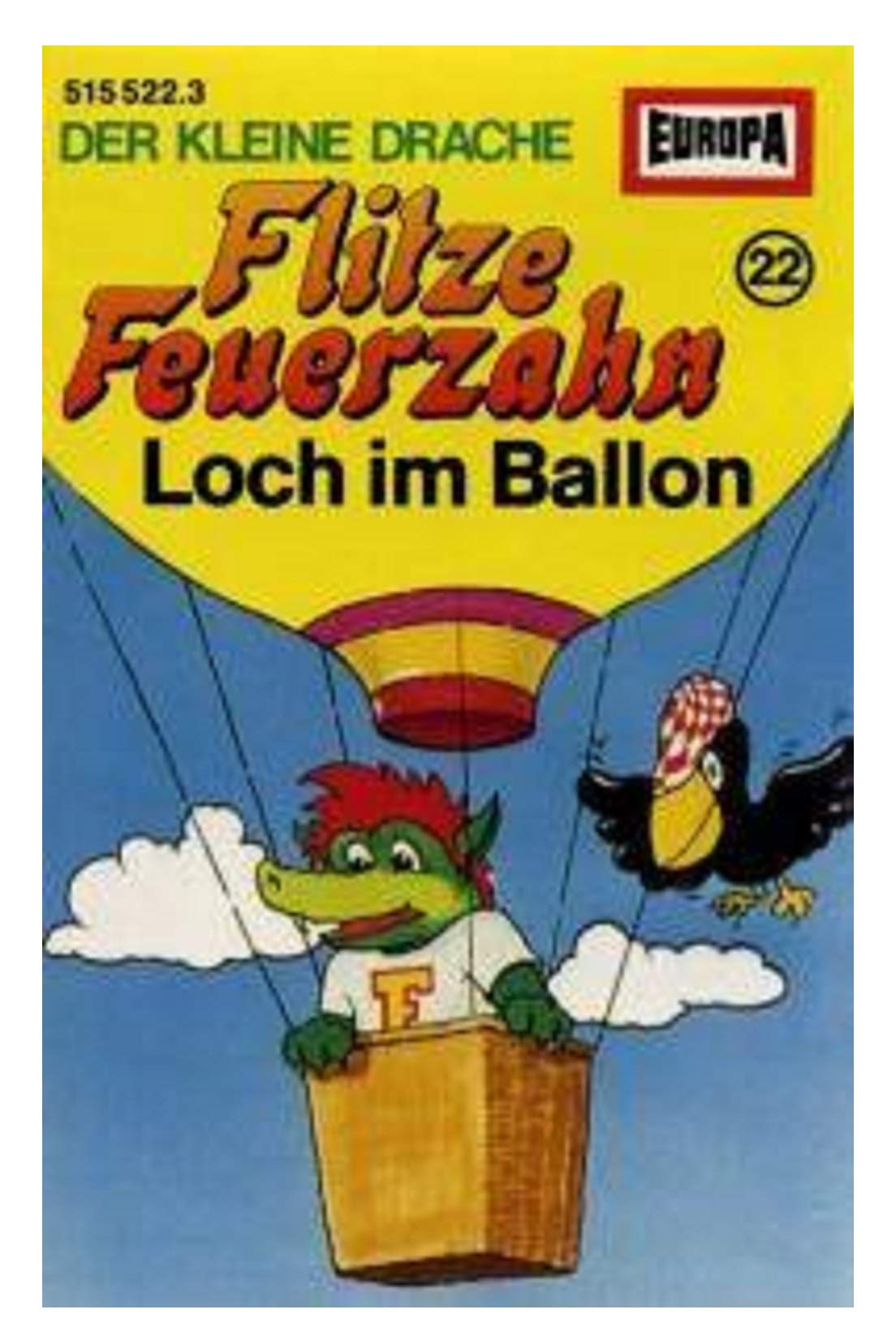 Flitze Feuerzahn Hörspiel MC Kassette 022 22 Loch im Ballon Music