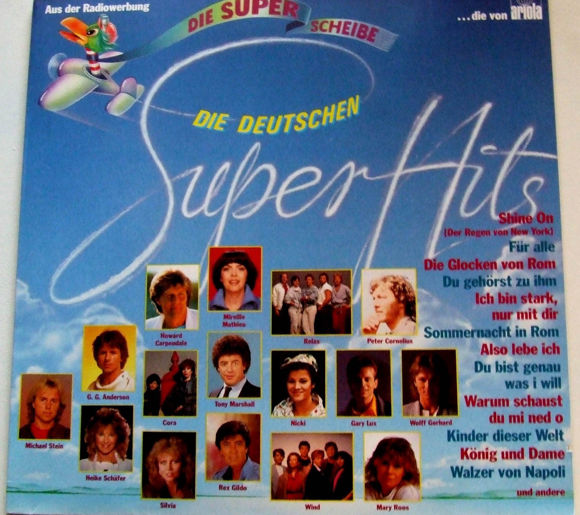 Mary Roos (Bohlen), Howard Carpendale, Wind, Heike Schäfer, Gary Lux, Cora.. / Vinyl record Music