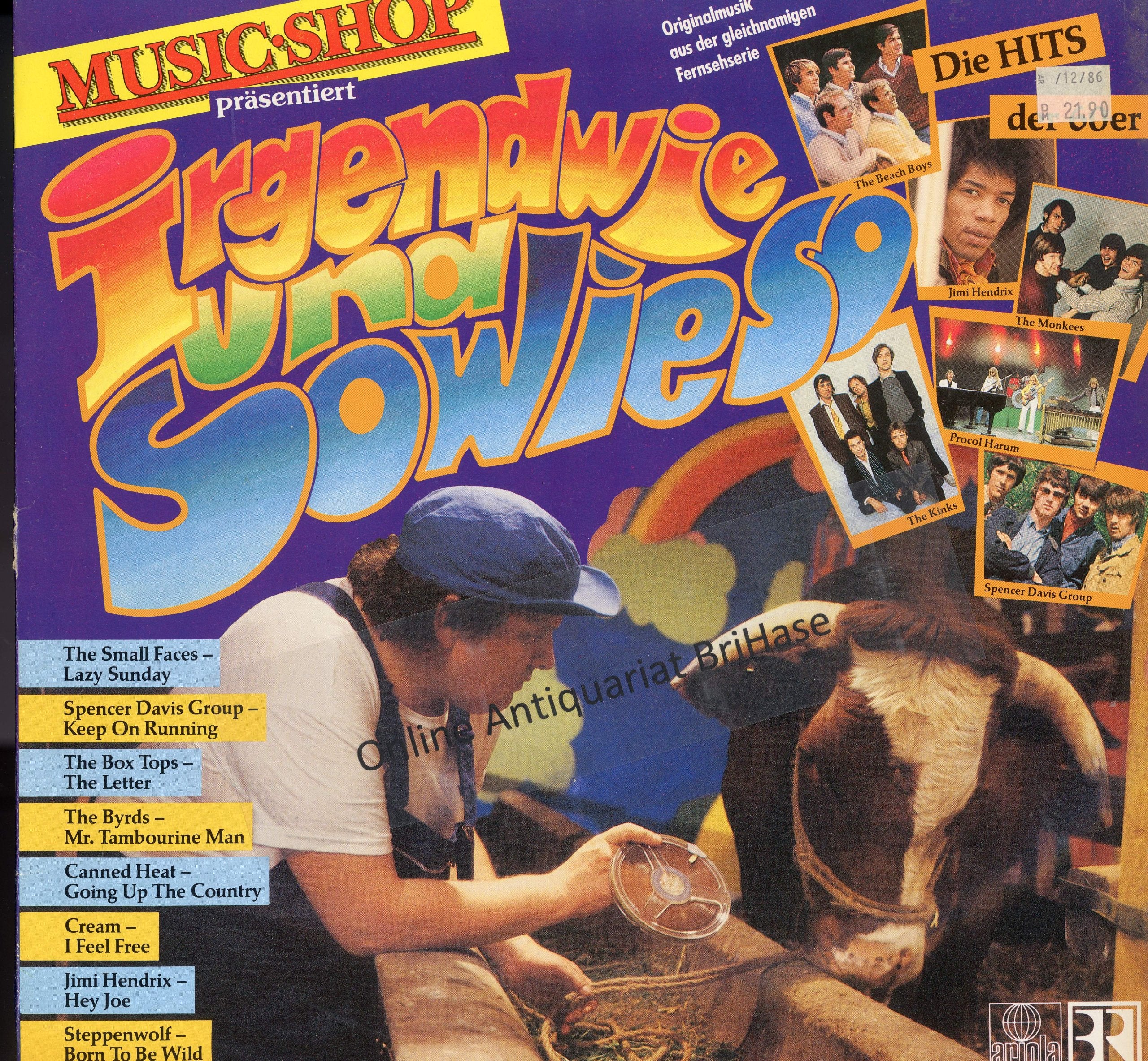 Byrds,Steppenwolf, Jimi Hendrix, Cream, Kinks, Procol Harum.. Music