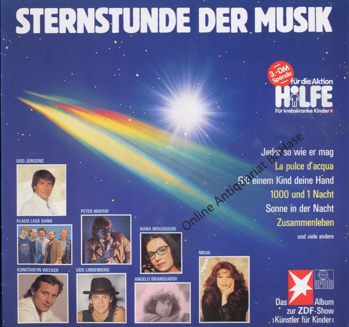 Udo Jürgens, Klaus Lage Band, Peter Maffay, Udo Lindenberg, Konstantin Wecker.. / Vinyl record Music