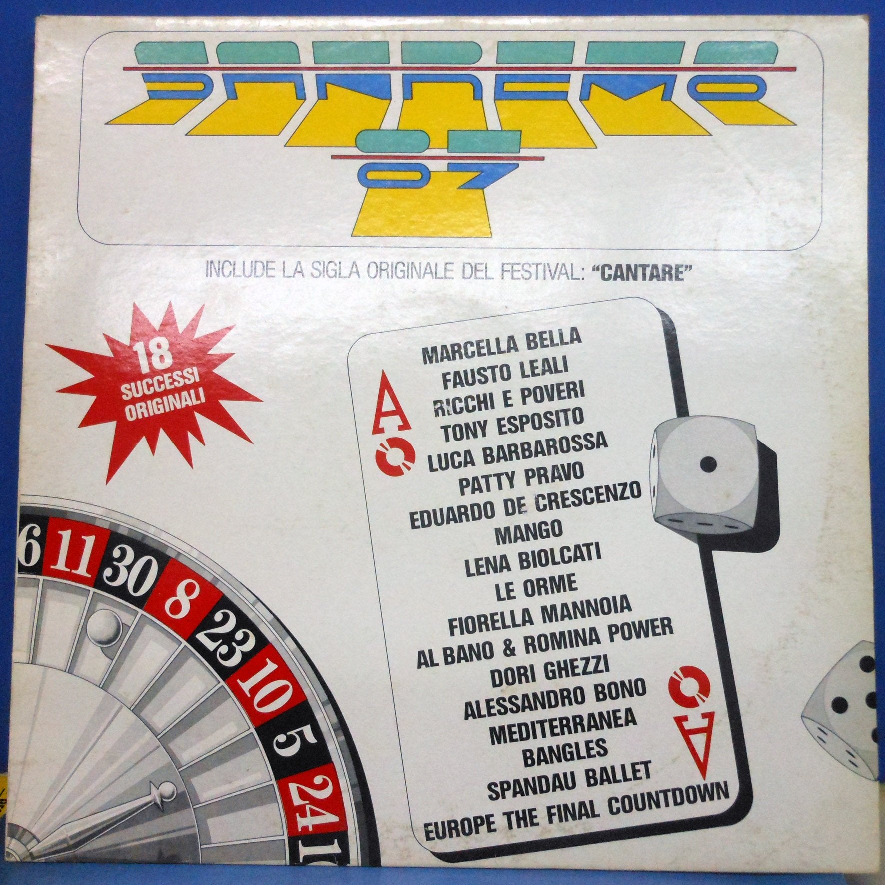 Fiorella Mannoia, Christian, Dori Ghezzi, Scialpi, Ricchi e Poveri.. Music