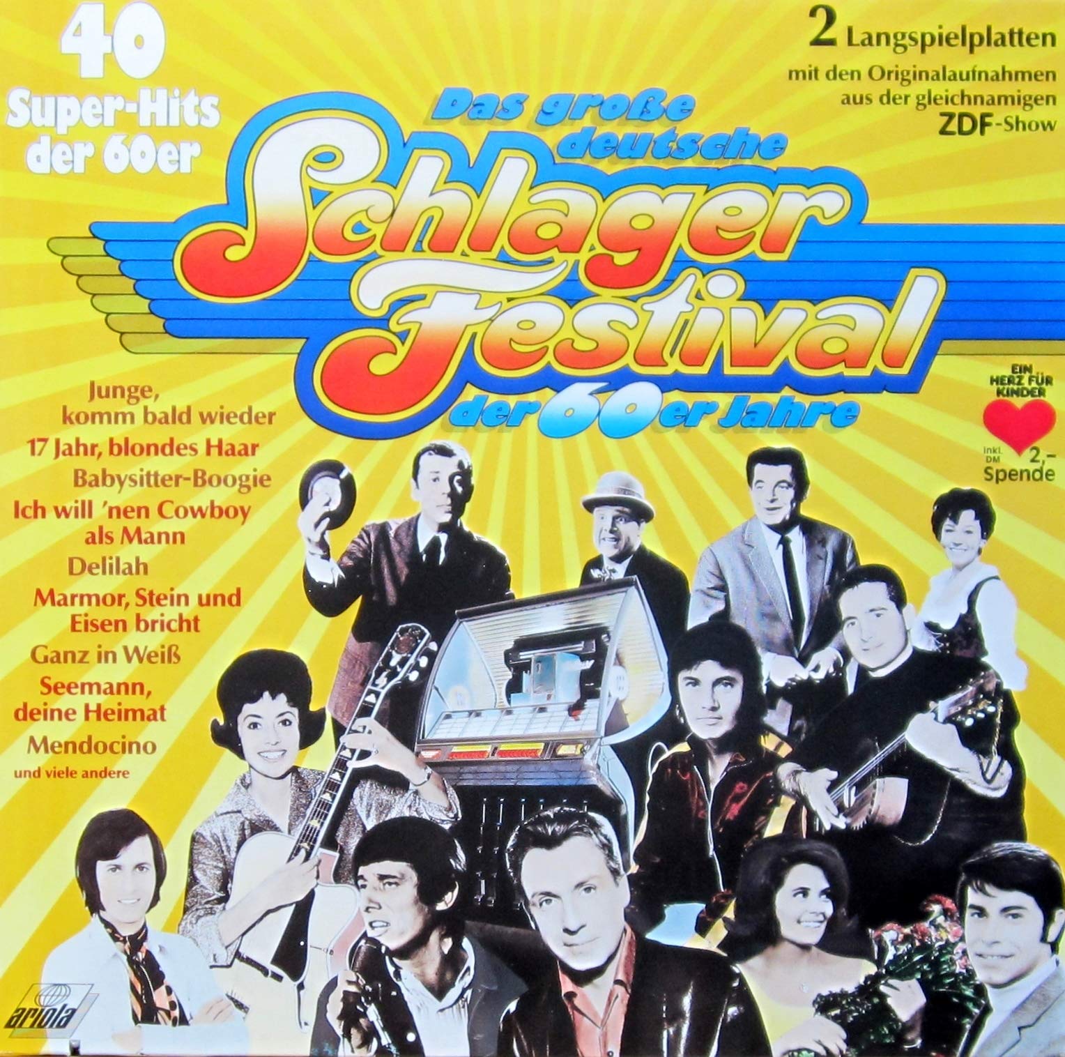 Peter Alexander, Udo Jürgens, Mina, Ivo Robic, Ted Herold, Heidi Brühl, Lys Assia.. / Vinyl record Music