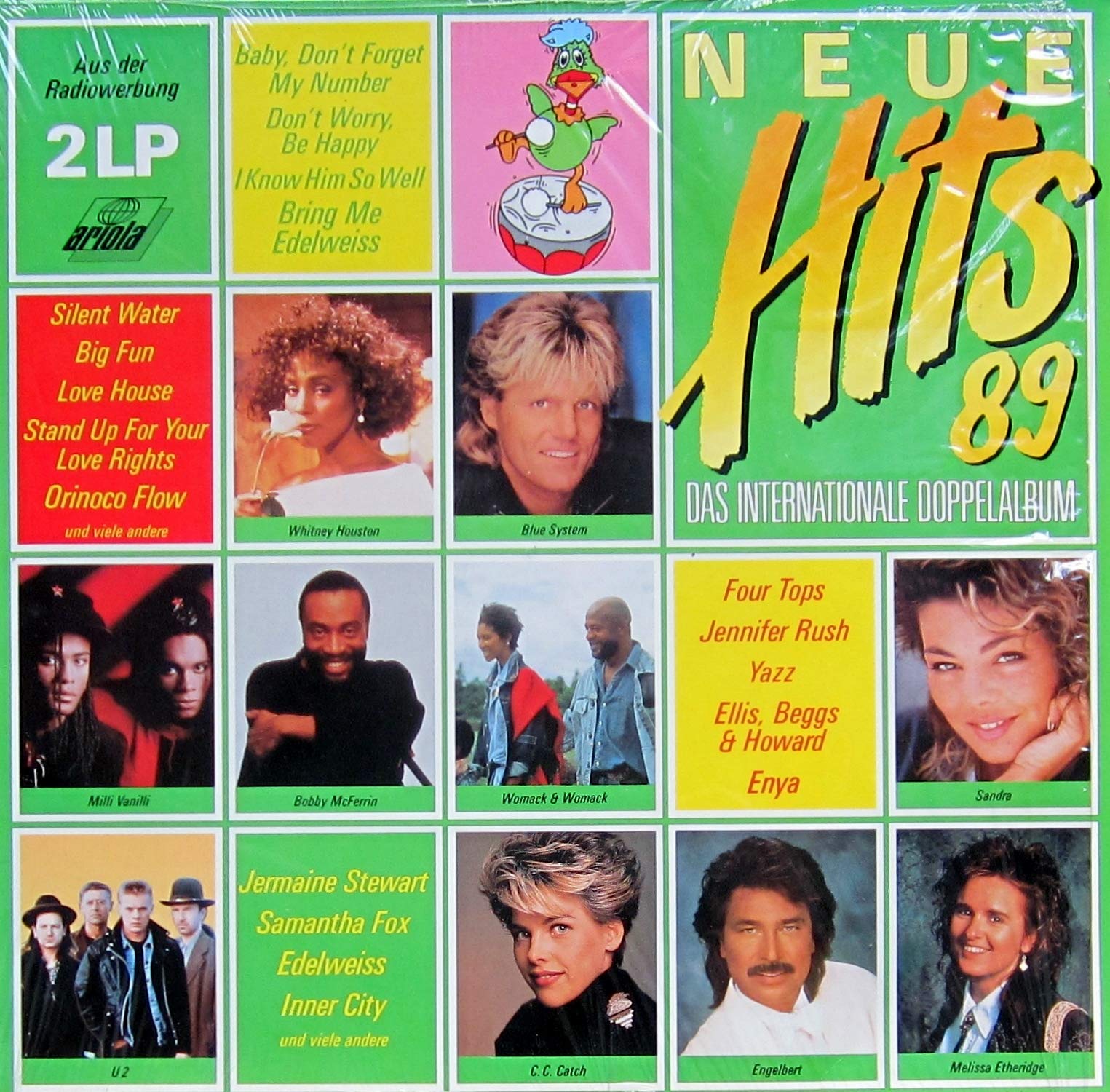 Enya, Whitney/Cissy Houston, Les McKeown, C.C. Catch, Samantha Fox, Sandra, Blue System.. Music