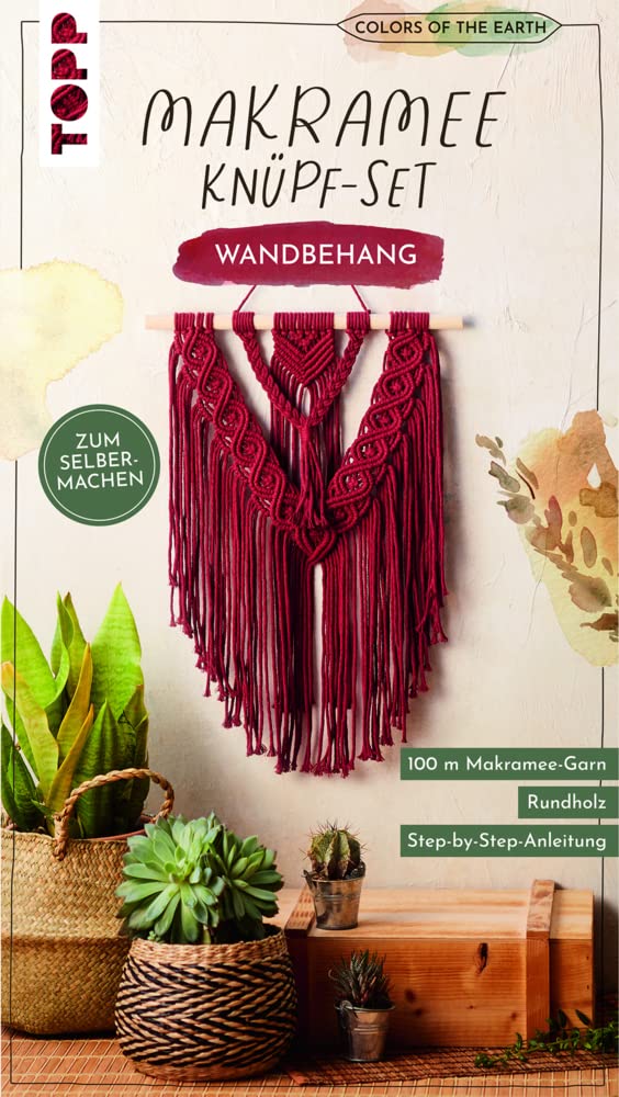 Colors of the Earth Makramee Knüpf-Set Wandbehang: Anleitung und Material für einen Makramee Wandbehang in angesagtem Boho-Stil zum Selbermachen Contemporary literature