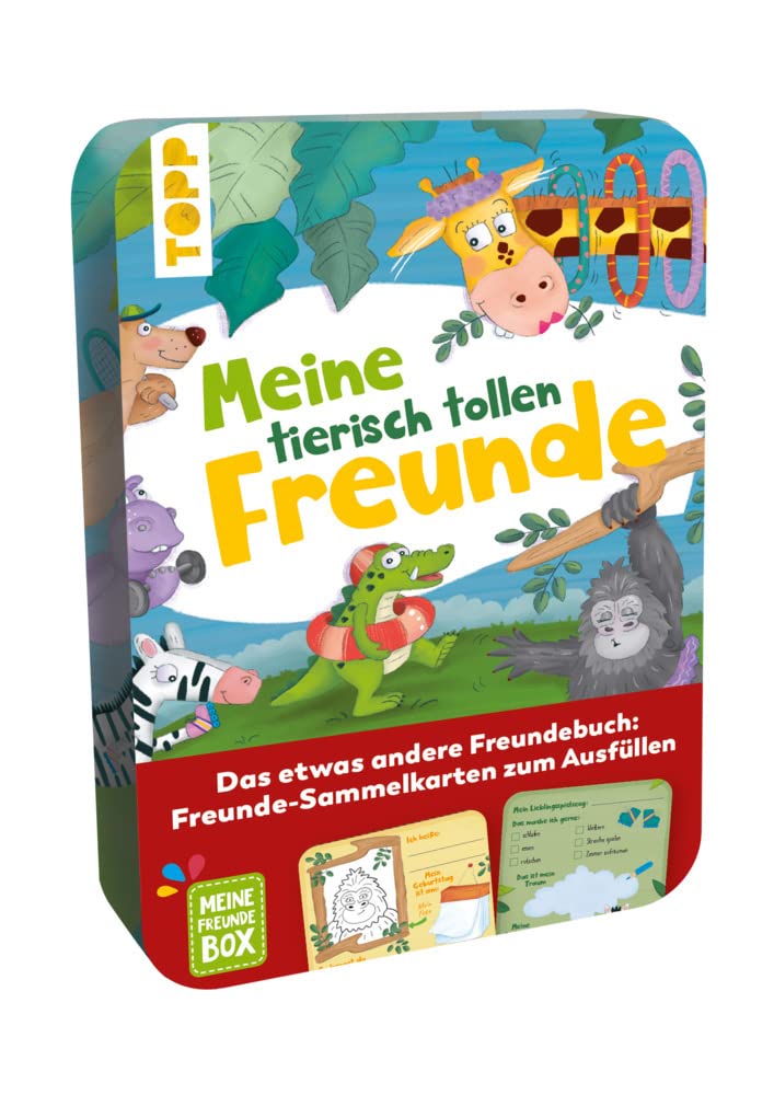 Meine tierisch tollen Freunde: Das etwas andere Kindergarten-Freundebuch. 40 Freunde-Sammelkarten zum Ausfüllen Hobbies & Crafts