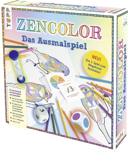 Zencolor - Das Ausmalspiel: Der Ausmalspaß mit Würfelglück und Spieltaktik Lifestyle