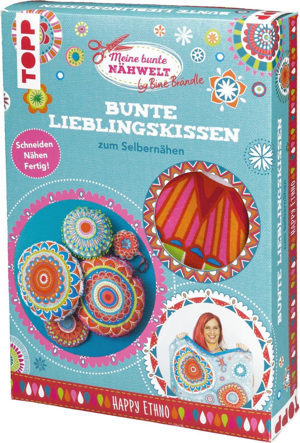 Bunte Lieblingskissen zum Selbernähen Happy Ethno book