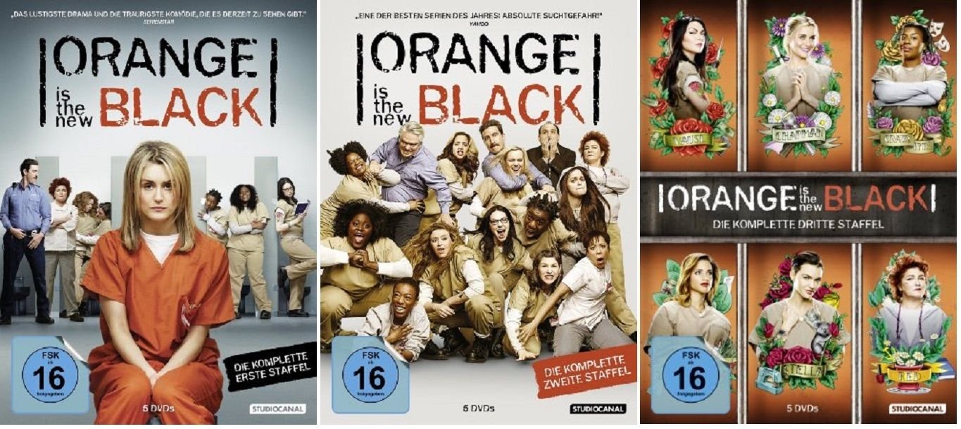 Orange Is the New Black - Staffel/Season 1+2+3 * DVD Set Films