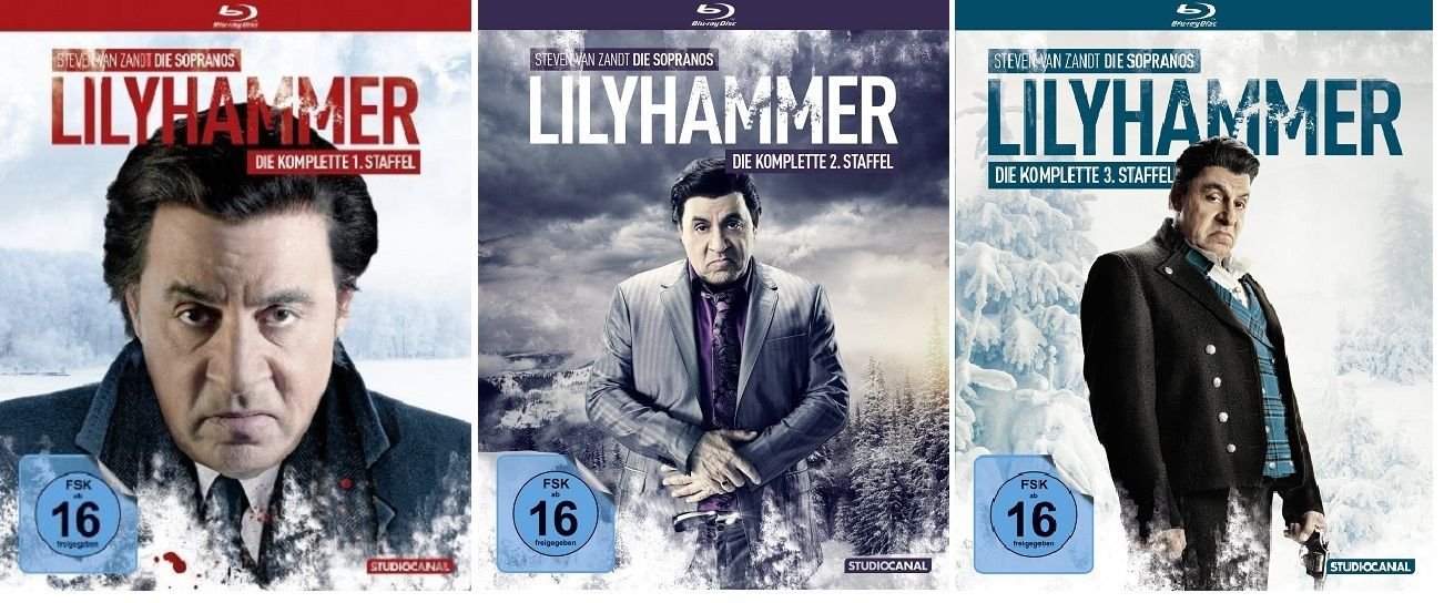 Blu-ray Set * Lilyhammer - Staffel/Season 1+2+3 Box sets