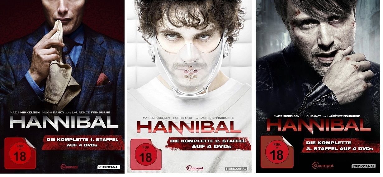 Hannibal - Staffel/Season 1+2+3 * DVD Set * die Serie Box sets