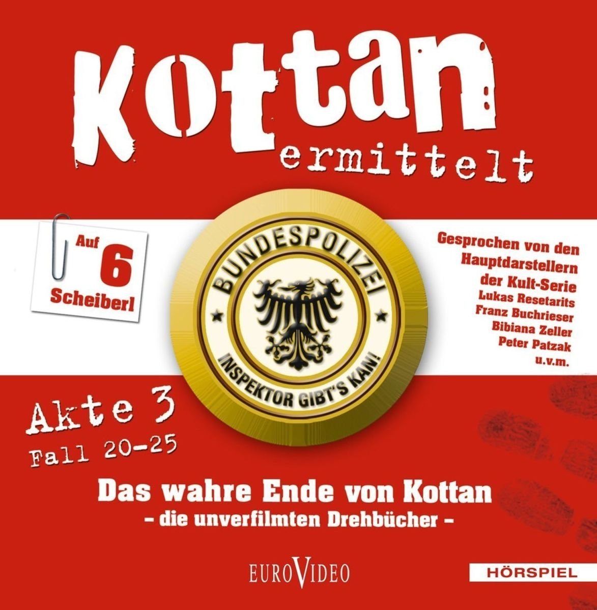 Kottan ermittelt, Akte 3, Fall 20-25 / 6 CD's - HÖRSPIEL Music