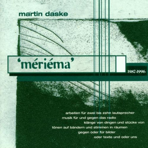 Product Image: Meriema (Arbeiten 1987-1996)