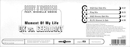Moment of My Life-U.K.Vs.Ger cd