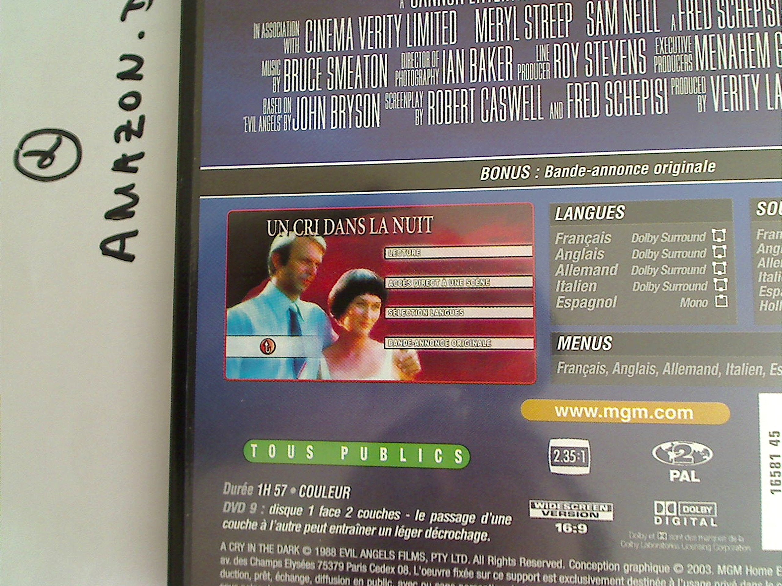 Ein Schrei in der Dunkelheit Movies