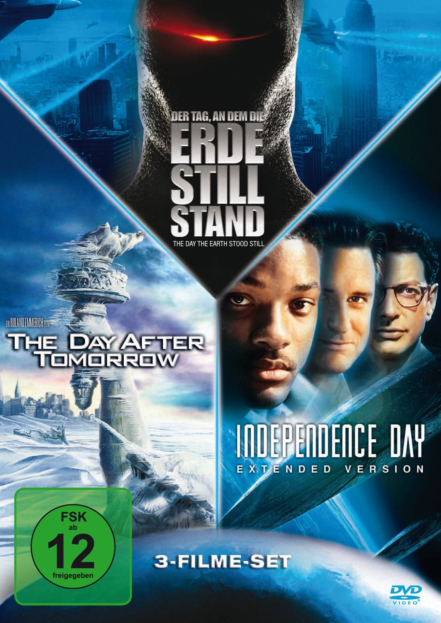 Der Tag, an dem die Erde stillstand/The Day after tomorrow/Independence Day - Extended Version Films
