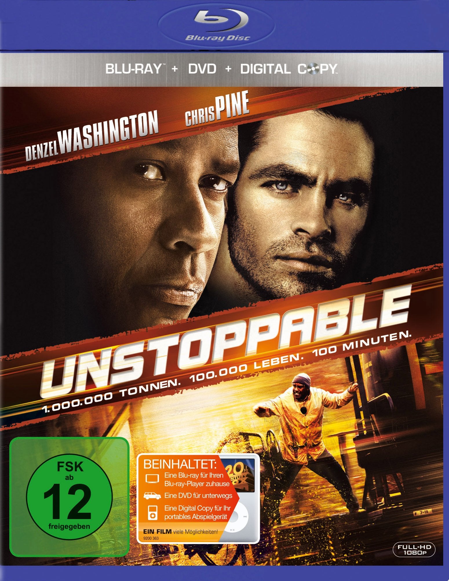 Product Image: Unstoppable - Außer Kontrolle (+ DVD + Digital Copy)