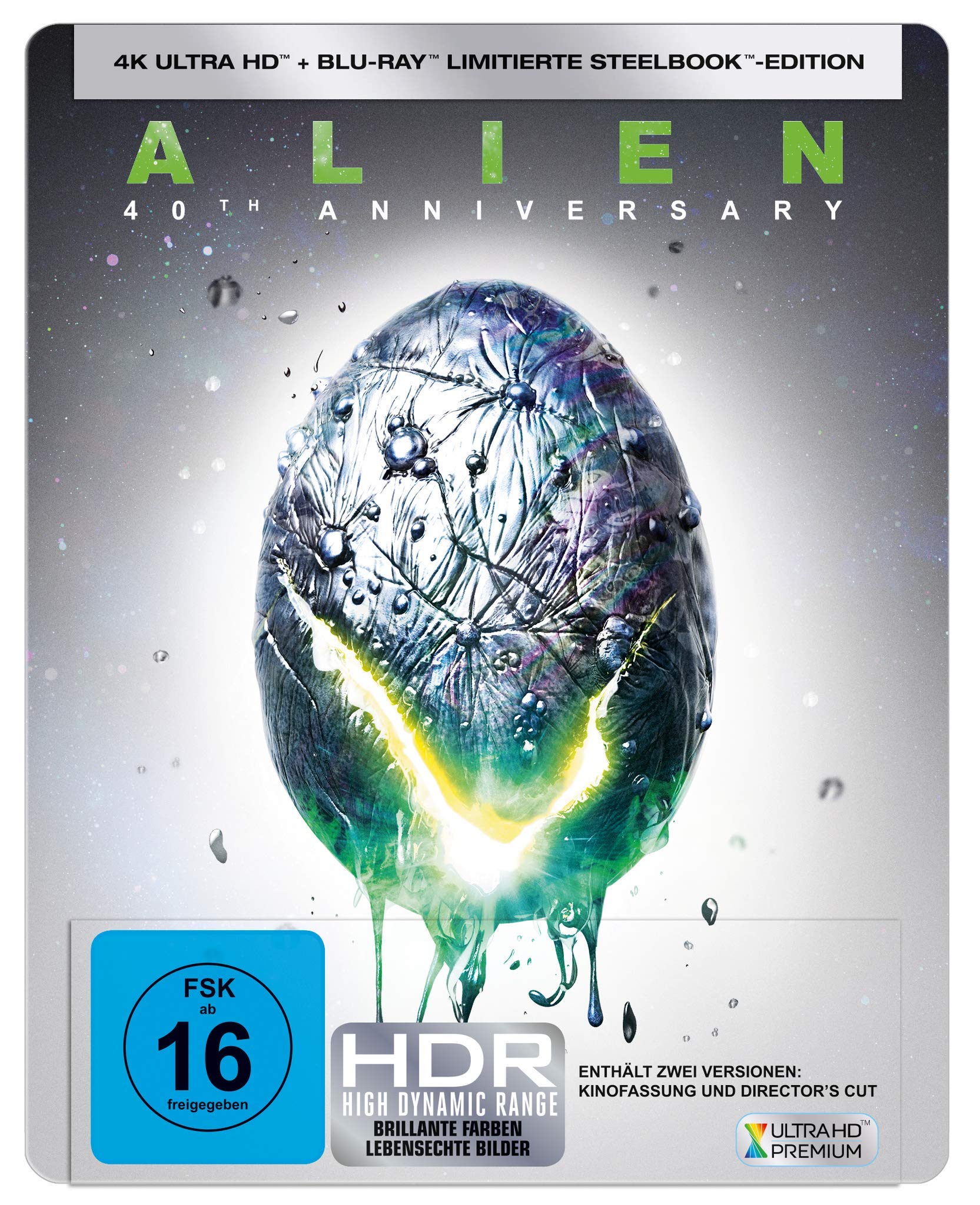 Alien - 40th Anniversary - 4K UHD Steelbook - Limited Edition Films