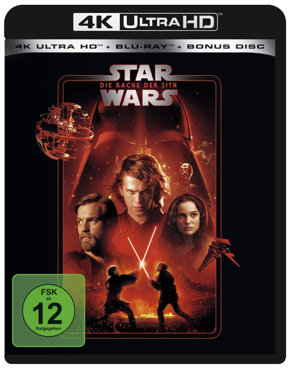 Star Wars Episode 3, Die Rache der Sith 4K,1 UHD-Blu-ray + 2 Blu-ray: USA Films