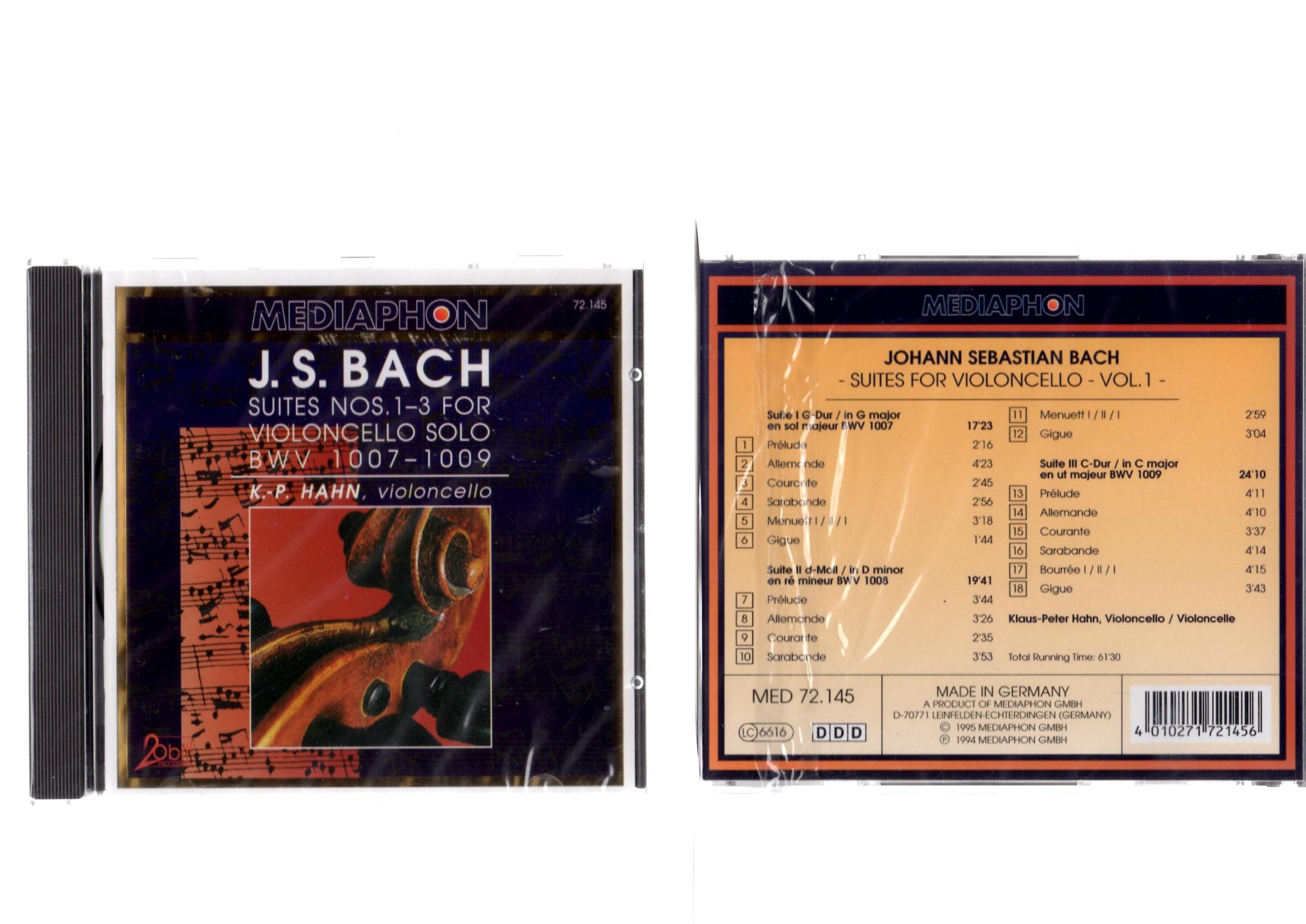Cello-Solo-Suiten 1-3 Vol. 1 Classical