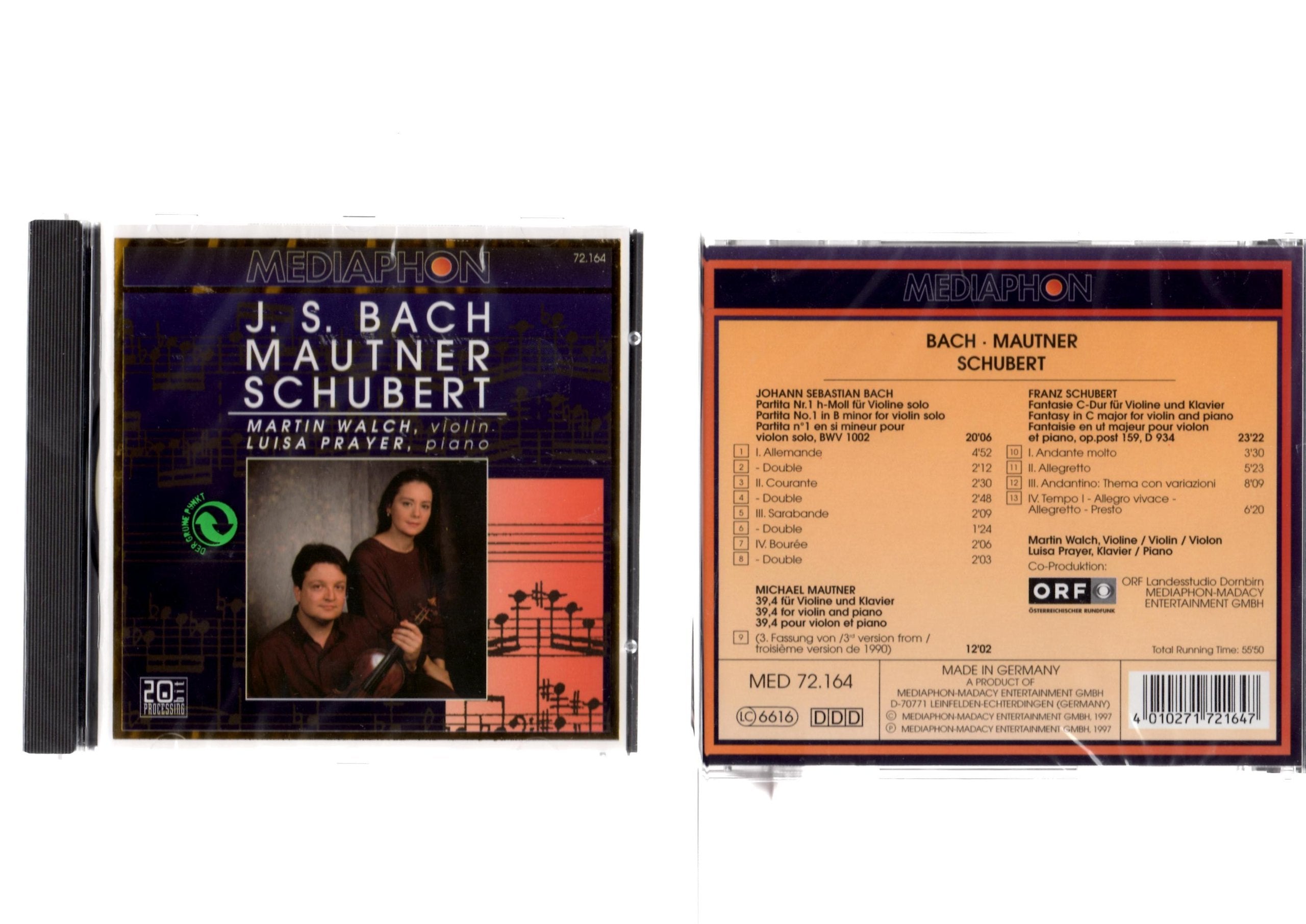 Product Image: Bach, Mautner, Schubert