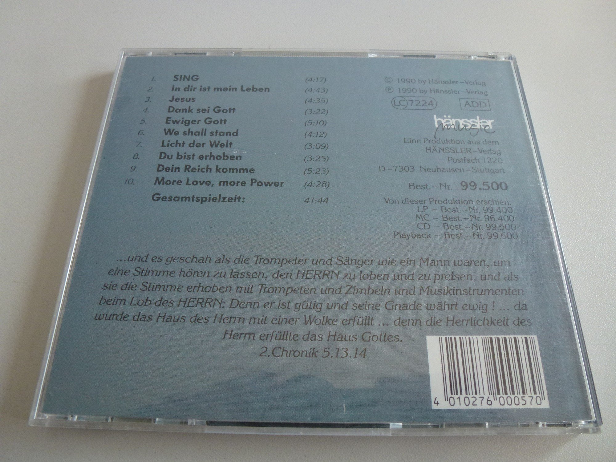 Product Image: Worship Sing Hänssler Music