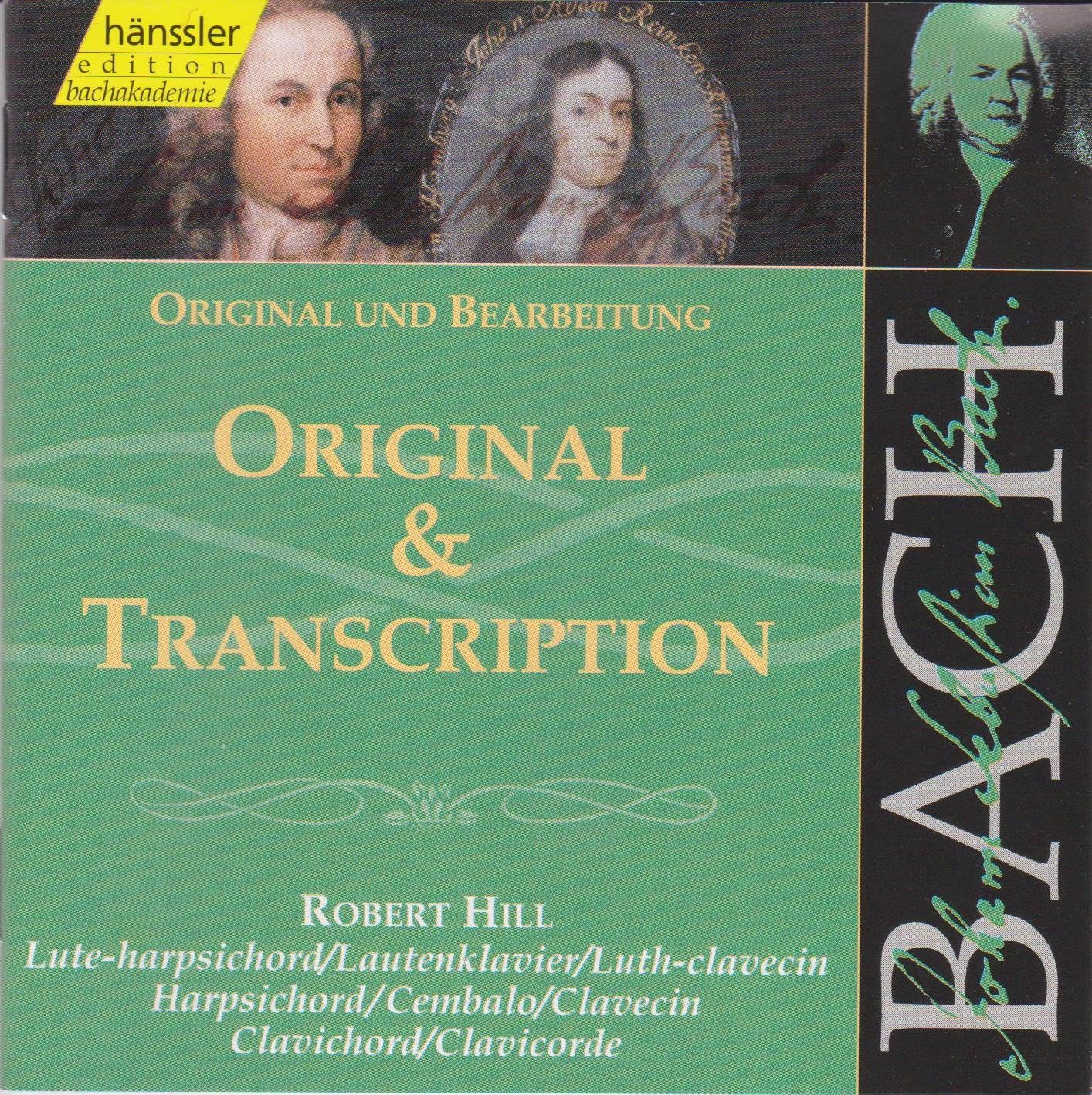 Edition Bachakademie Vol. 110 (Original und Bearbeitung) Classical