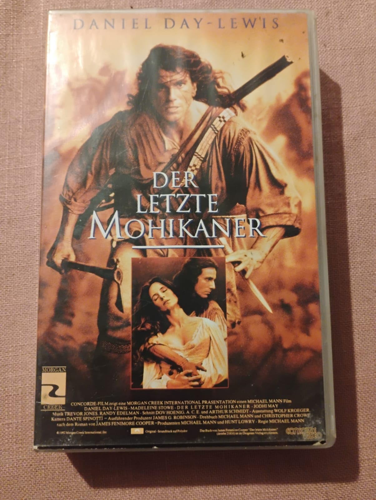 Der letzte Mohikaner Daniel Day-Lewis; Madleine Stowe and Michael Mann Books