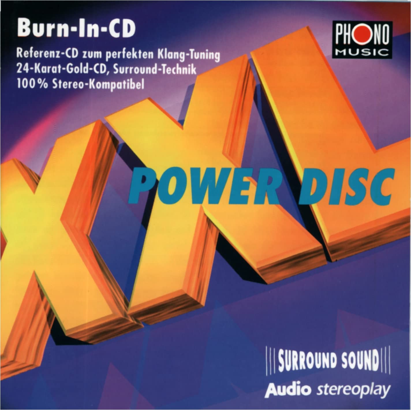 AUDIO/Stereoplay - XXL Power Disc (Burn-In-CD, 24 Karat Gold CD) Music